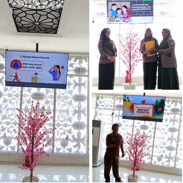 Pemantauan Video Simulasi Penanggulangan Bencana Karhutla di Mall Pelayanan Publik